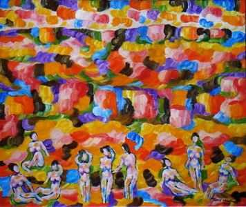 The 9 Muses - Act II - 100cm x 120cm