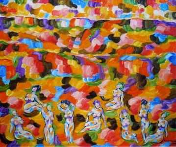 The 9 Muses - Act III - 100cm x 120cm